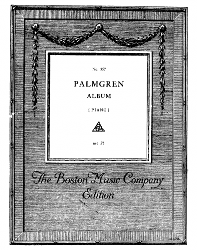 Palmgren - Album of Twelve Pieces for the Piano - Score