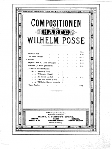 Posse - Scherzo - Score