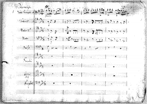 Anonymous - Polonoise in G for Viola and Orchestra - Score
