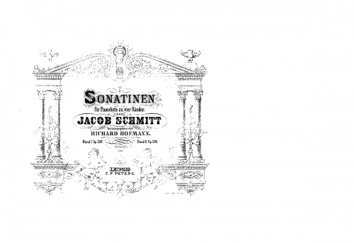 Schmitt - 4 Sonatinas, Op. 209 - Score