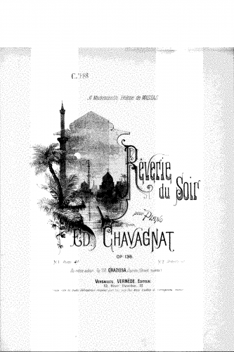 Chavagnat - Rêverie du soir, Op. 136 - Score