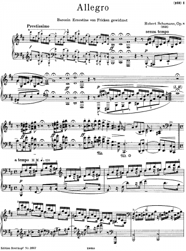 Schumann - Allegro Op. 8 - Score
