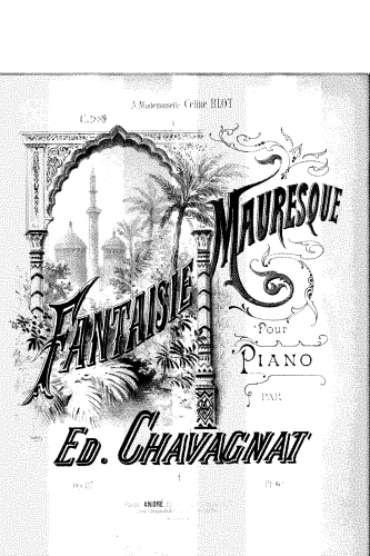 Chavagnat - Fantaisie mauresque, Op. 117 - Score
