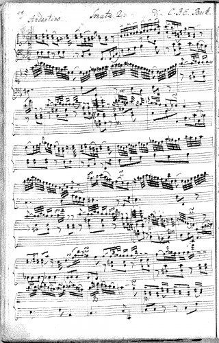 Bach - Kenner und Liebhaber II,4 - Score