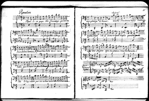 Clérambault - Pigmalion, cantate française - Score