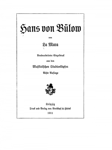 Lipsius - Hans von Bülow - Complete Book