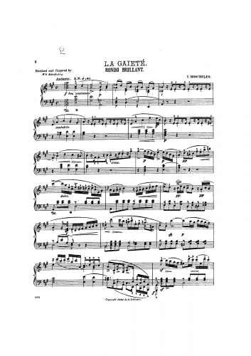 Moscheles - La Gaieté - Score