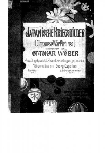 Wöber - Japanische Kriegsbilder - Full Score - Score