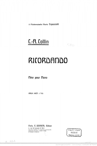 Collin - Ricordando - Score