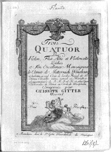 Gitter - 3 Quartets, Op. 1