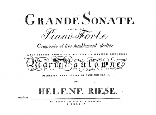Liebmann - Grand Piano Sonata - Score