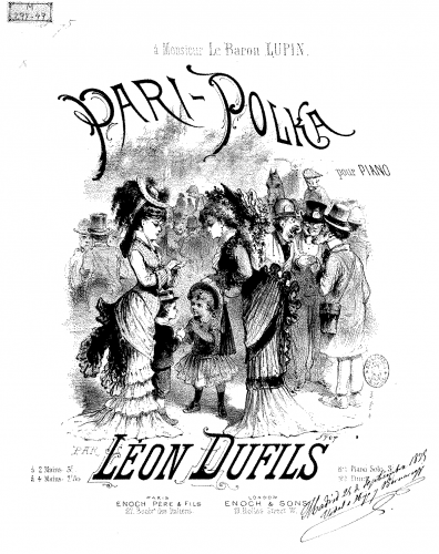 Dufils - Pari-polka - Score