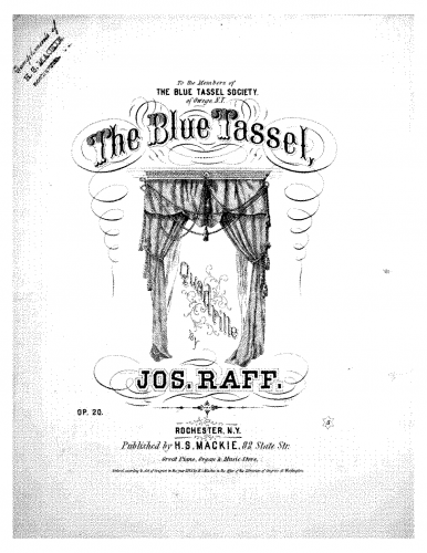 Raff - The Blue Tassel, Op. 20 - Score