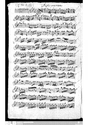 Molter - Ouverture in B-flat major, MWV 3.7