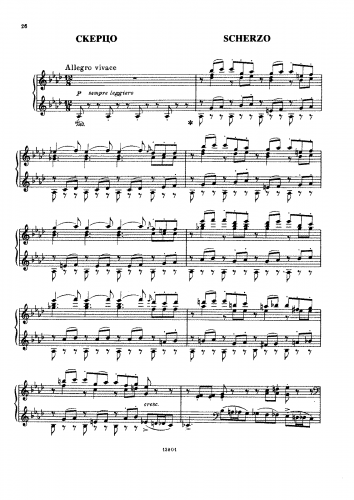 Borodin - Scherzo - Score