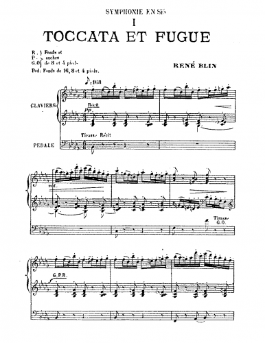 Blin - Organ Symphony - Score