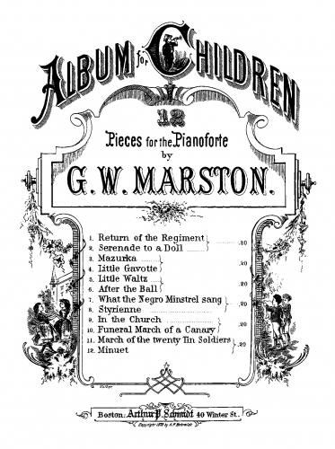 Marston - Album for Children - Score