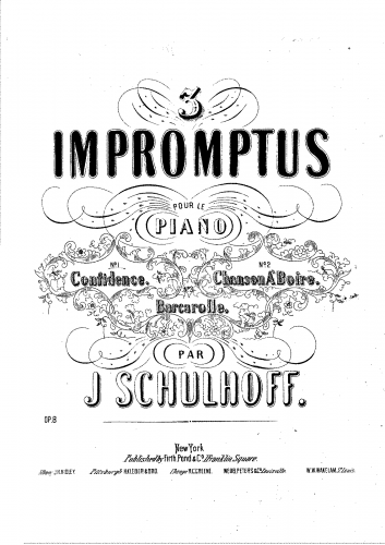 Schulhoff - 3 Impromptus - Score