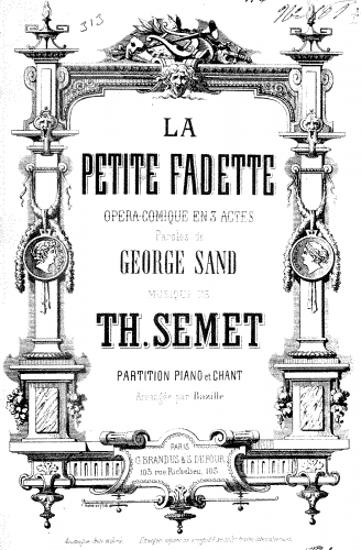 Semet - La petite Fadette - Score