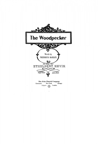 Nevin - The Woodpecker - Score
