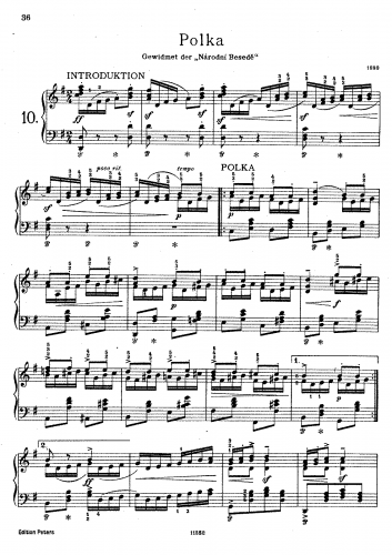 Smetana - The Country Woman (Venkovanka / The Peasant Woman) - For Piano solo - Score