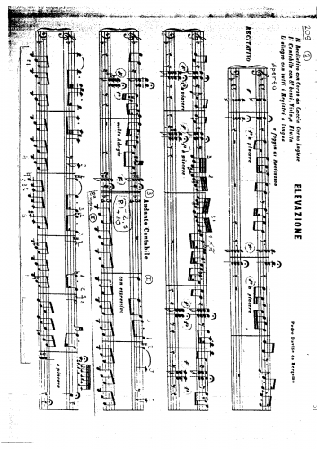 Moretti - Elevazione - Score