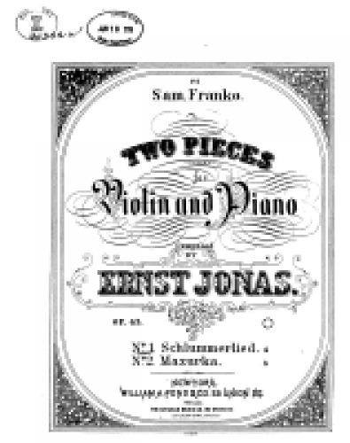 Jonas - 2 Pieces - Score