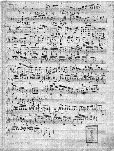 Coste - Introduction et Variations sur un motif de Rossini - Manuscript Copy