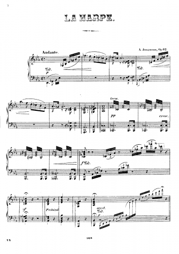 Jungmann - La Harpe, Op. 62 - Piano Score