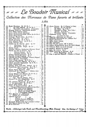 Kalkbrenner - La Femme du Marin - Piano Score - Score