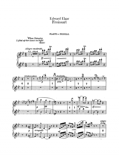 Elgar - Froissart, Op. 19