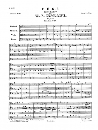 Haydn - Symphony No. 29 - Finale (Fugato. Presto mÃ  non troppo)