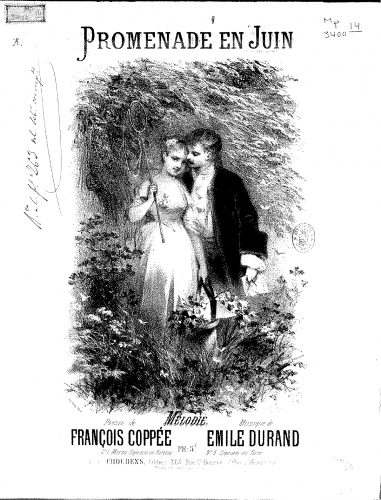 Durand - Promenade en juin - Score