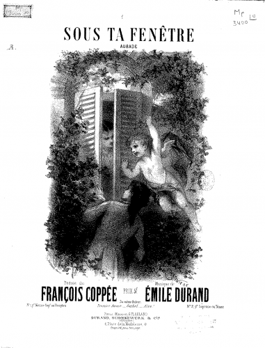 Durand - Sous ta fenêtre - Score