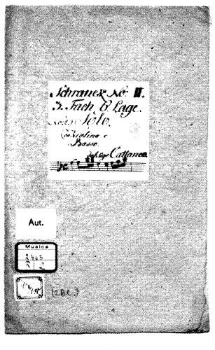 Cattaneo - Violin Sonata in F major No. 2 - Score