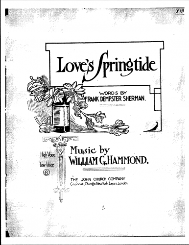 Hammond - Love's springtide - Score