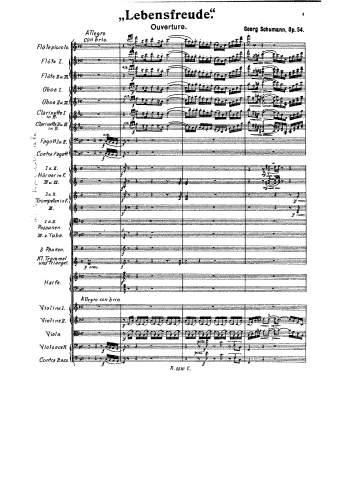 Schumann - Lebensfreude, Op. 54 - Score
