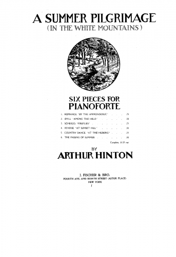 Hinton - A Summer Pilgrimage - Score