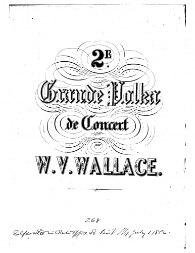 Wallace - Grande Polka de Concert No. 2 - Score