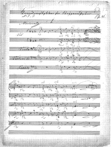 Hartmann - Character Pieces for String Orchestra - Score