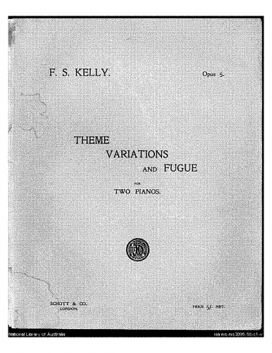 Kelly - Theme, Variations and Fugue - Score