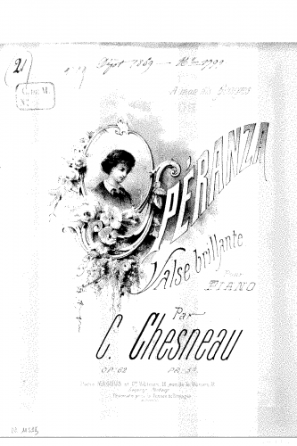 Chesneau - Spéranza, op.62 - Score