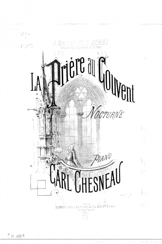 Chesneau - La prière au couvent - Score