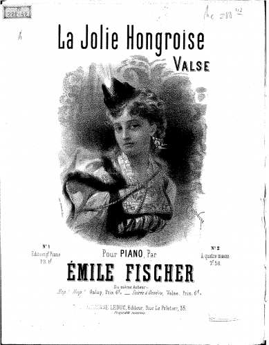 Fischer - La jolie Hongroise - Score