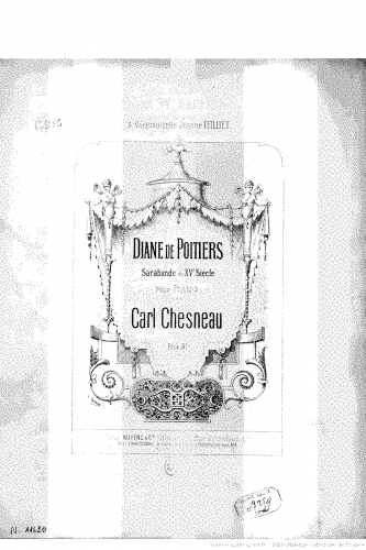 Chesneau - Diane de Poitiers - Score