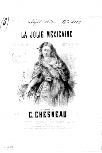 Chesneau - La jolie mexicaine, Op. 17 - Score