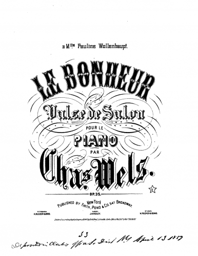 Wels - Le Bonheur - Score