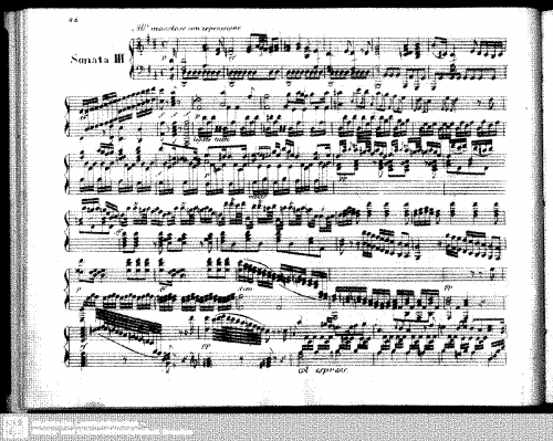 Dussek - Piano Sonata No. 3 - Score