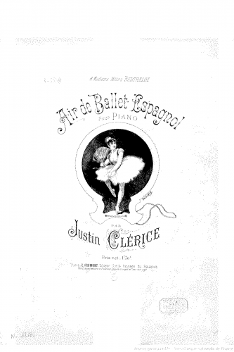 Clérice - Air de ballet espagnol - Score