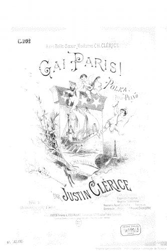 Clérice - Gai Paris ! - Score